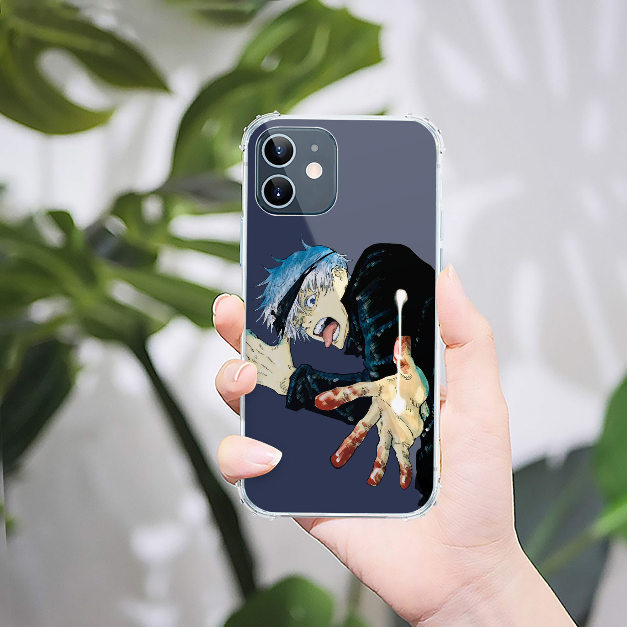 （画像用） 呪術廻戦 Jujutsu Kaisen 【iPhone 12シリーズ対応】透明スマホケース（クリアソフトケース）